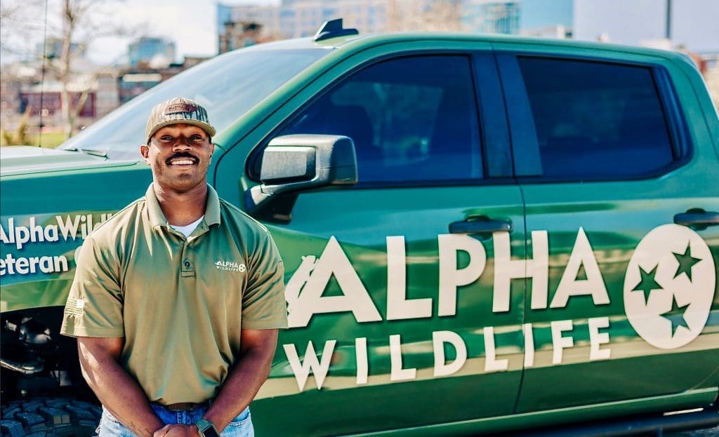 Alpha Wildlife technician in Downtown Memphis 