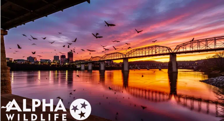 Bats flying in Chattanooga TN