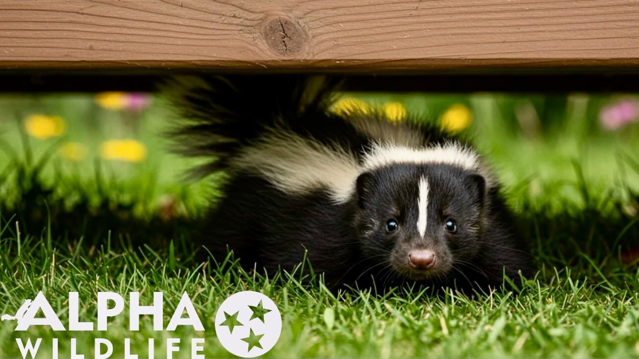 skunk under the deck