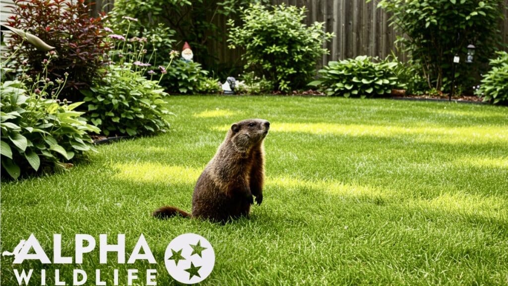Groundhog removal from backyard in Murfreesboro, TN