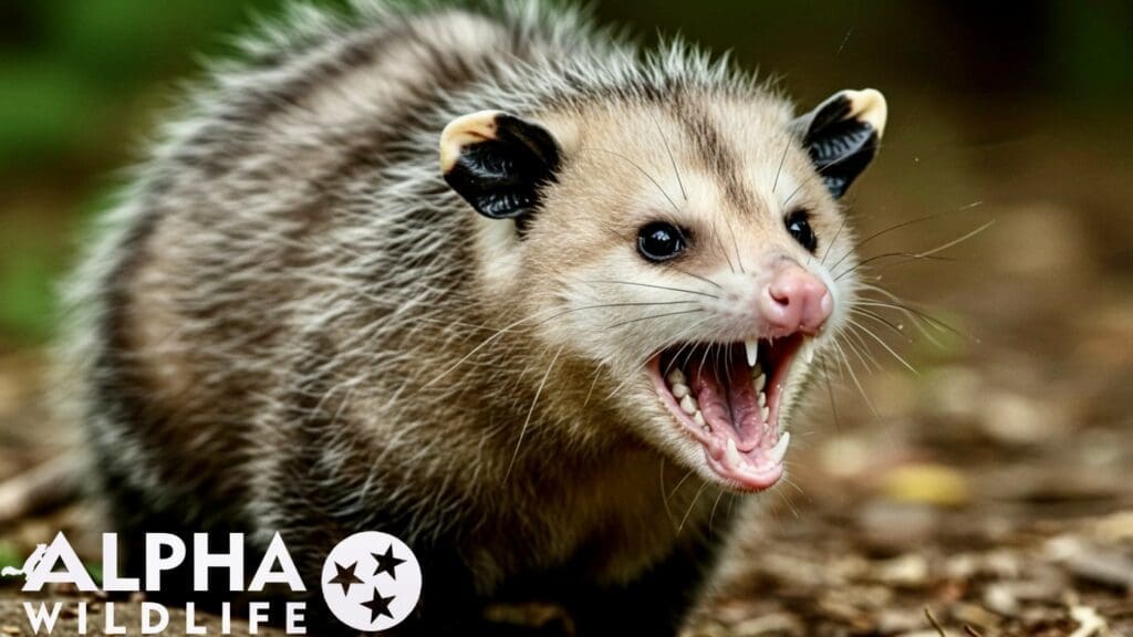 Possum hissing