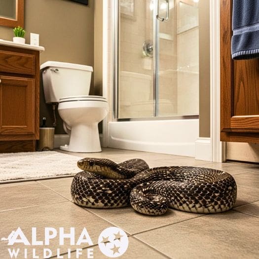humane snake removal from bathroom
